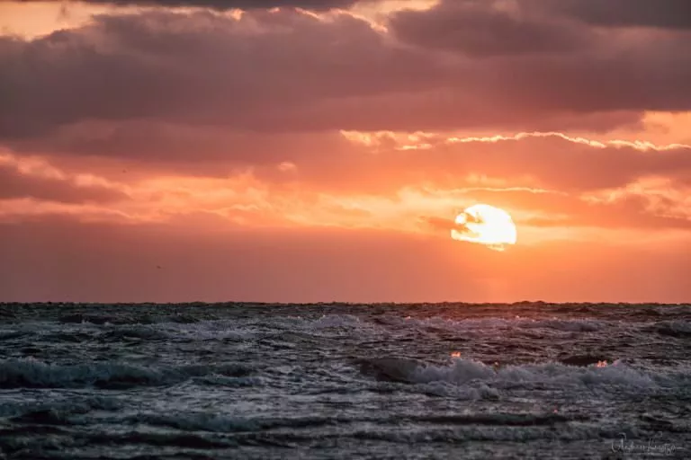 Sunset at the North Sea