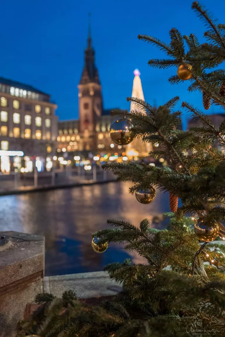 Weihnachtsbaum mit Rathaus