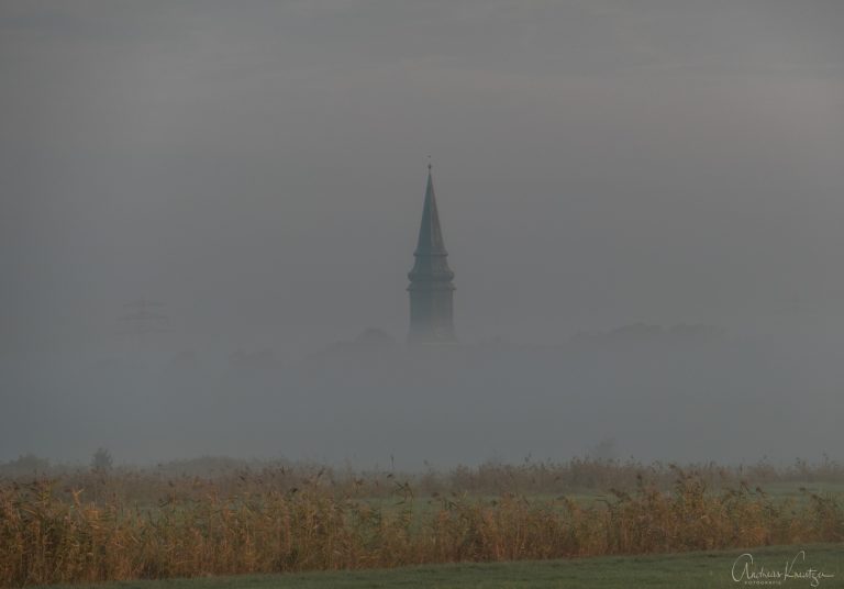 Kirche Billwerder im Nebel